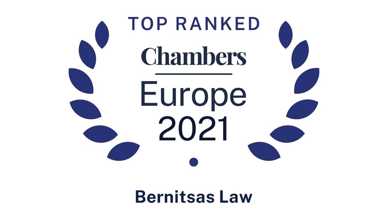 Top Band in Chambers Europe 2021