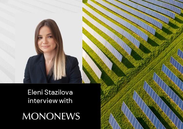 Eleni Stazilova Interview with Mononews